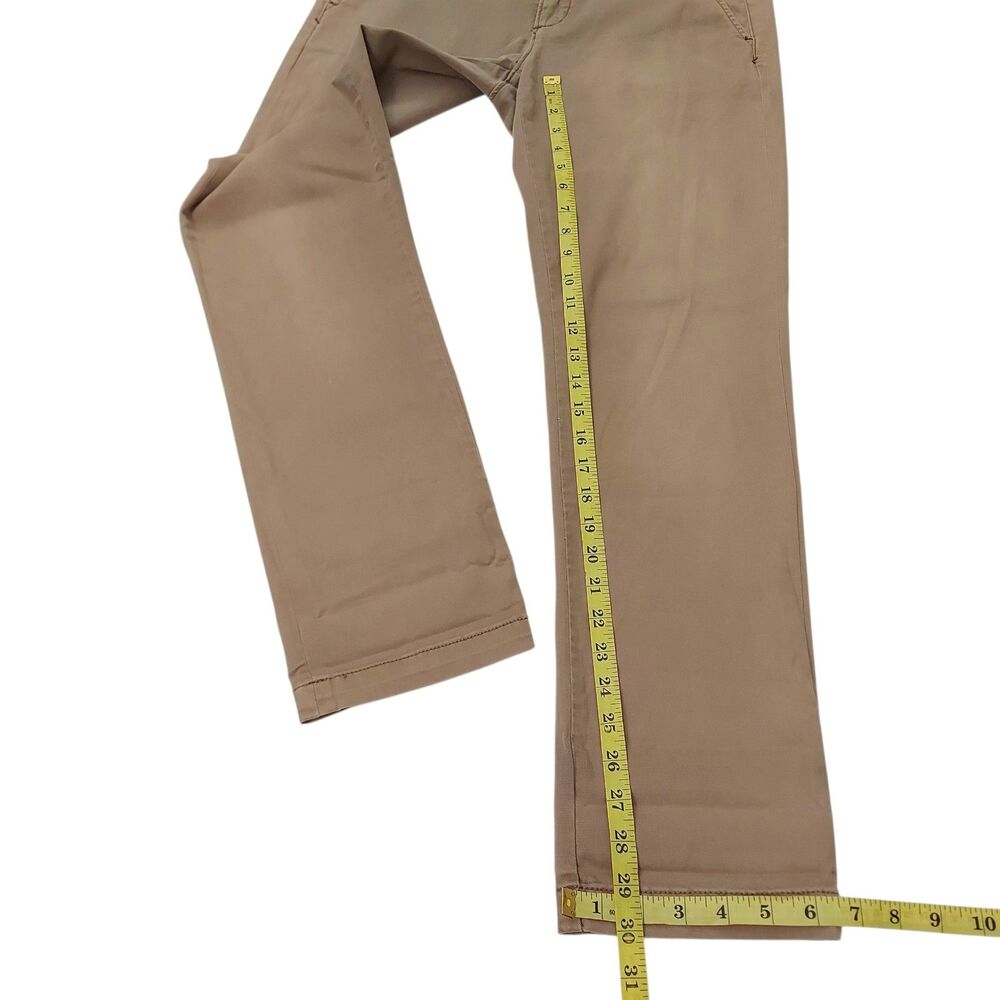 Pilcro by Anthropologie Hyphen Pants Womens 27 Tan Straight Leg Stretch Casual - Picture 12 of 12